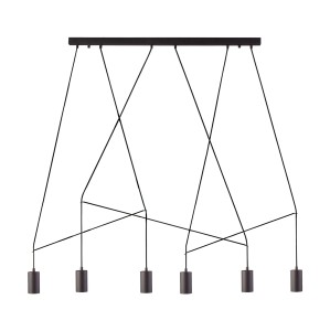 Lampa wisząca Imbria czarny 6 pkt GU10 R50 - Nowodvorski