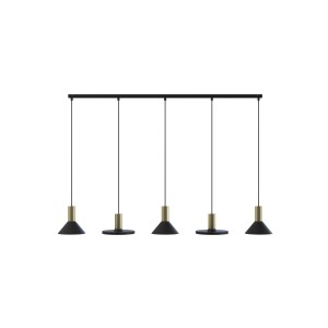 Lampa wisząca Hermanos czarny 5 pkt GU10 R50 - Nowodvorski