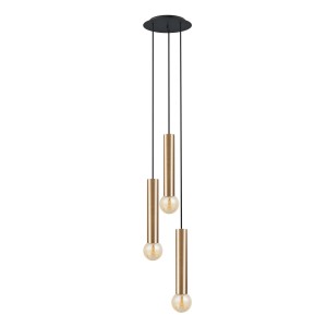 Lampa wisząca Baton mosiądz 3 pkt E27 - Nowodvorski