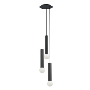 Lampa wisząca Baton czarny 3 pkt E27 - Nowodvorski