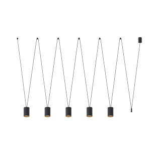 Lampa wisząca More Tone czarny 5 pkt GU10 R50 - Nowodvorski