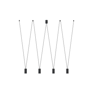 Lampa wisząca More Eye czarny 4 pkt GU10 R50 - Nowodvorski