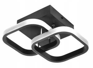 Lampa Sufitiowa Kwadrat 22W Czarna Dl-B02- Barwa Neutralna