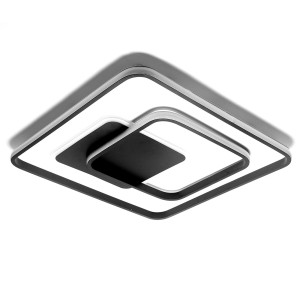 Lampa Sufitowa Plafon Led Linie I Kwadraty 88W + Pilot