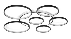 Lampa Dekoracyjna Sufit 140W Czarna + Pilot Dl-F04