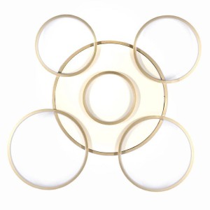 Lampa Dekoracyjna Sufit 102W Złota + Pilot