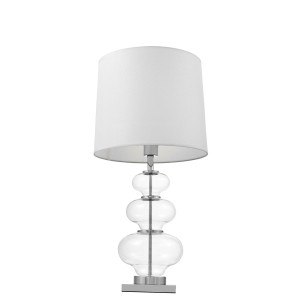 Lumina Deco Lampa Nocna Glamour Biała Briston