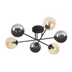 Brendi 6B Bl Mix 834/6B3 Plafon Sufitowy Nowoczesny Design Szklane Klosze Kule