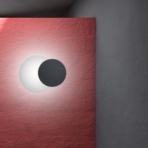 Circle 972/2 Black Kinkiet Ścienny Led Czarny Styl Skandynawski Metal