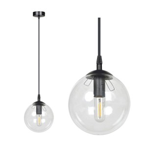 Cosmo 1 Bl Transparent 711/1 Lampa Wisząca Szklany Klosz Kula Zwis Nowoczesny