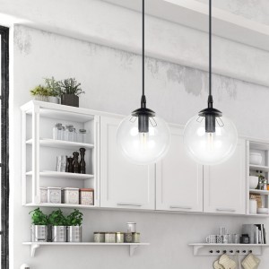 Cosmo 2 Bl Transparent 711/2 Lampa Wisząca Klosze Kule Regulowana Wysokość Nowoczesna