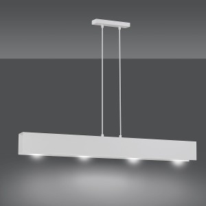 Gentor 4 White 673/4 Oryginalna Lampa Wisząca Biała Loft Regulowana Metalowa Design