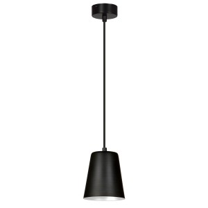 Milga 1 Black-White 396/1 Nowoczesna Lampa Wisząca Czarna Środek Biały