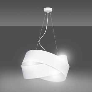 Vieno White 512/2 Wisząca Lampa Sufitowa Loft Regulowana Metalowa Biała