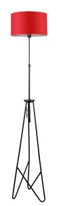 Abażur Float czarny + czerwony 1xE27 51-78834 - Candellux Lighting
