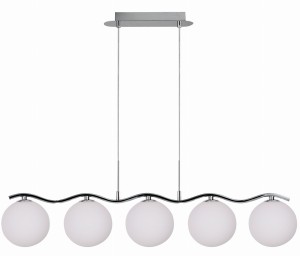 Lampa wisząca biały/chromowy 5xG9 35-01429 - Candellux Lighting