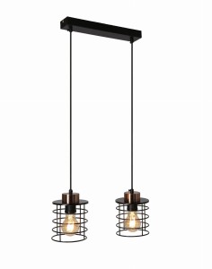 Lampa wisząca czarny + złoty 2xE27 32-00361 - Candellux Lighting
