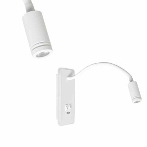 Lampka Nocna Base 8W+2W White Milagro