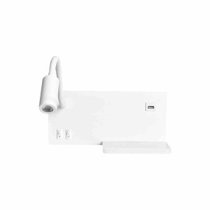 Lampa Nocna Z Półką Shelf White Led 4W+5W+2W Milagro