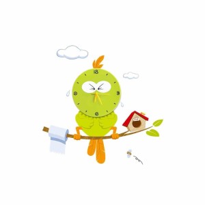 Lampka Dziecięca Bird Led Clock 0,6W Led Milagro