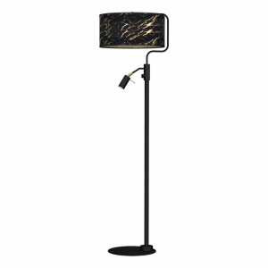 Lampa Podłogowa Senso Black/Gold 1Xe27 + 1X Mini Gu10 Milagro