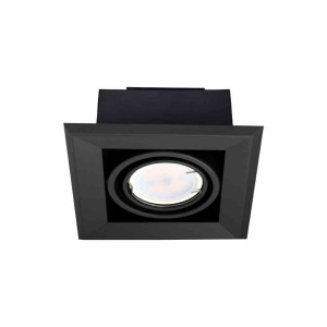 Lampa Podtynkowa Blocco Czarna 1X7W Gu10 Led Milagro