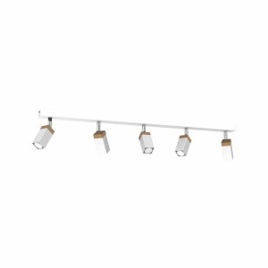 Lampa Sufitowa Solo Sawn White / Patinated Wood 5X Mini Gu10 Milagro