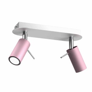 Lampa Sufitowa Preston Pink/White 2X Mini Gu10 Milagro