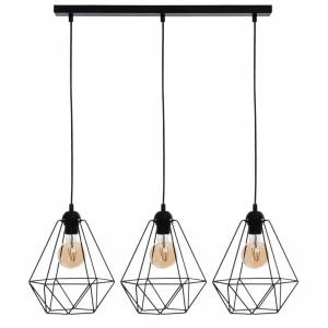 Lampa Wisząca Basket Black 3Xe27 Milagro