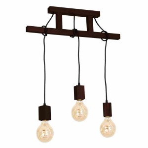 Lampa Wisząca Jack 3Xe27 Orzech Milagro