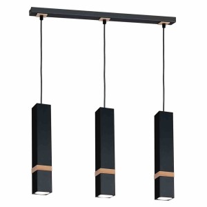 Lampa Wisząca Vidar Black 3Xgu10 Milagro