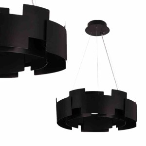 Lampa Wisząca Torino Black 24W Led Milagro