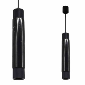 Lampa Wisząca Marble Black 1Xgu10 Milagro