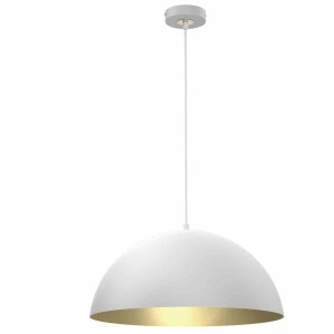 Lampa Wisząca Beta White/Gold 1Xe27 45Cm Milagro