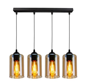 Lampa wisząca czarny/brązowy 4xE27 34-00552 - Candellux Lighting