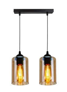 Lampa wisząca czarny/brązowy 2xE27 32-00538 - Candellux Lighting