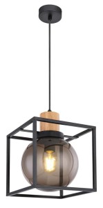 Lampa wisząca czarny/dymiony 1xE27 31-00743 - Candellux Lighting