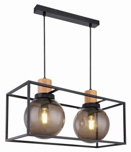 Lampa wisząca czarny/dymiony 2xE27 32-00750 - Candellux Lighting