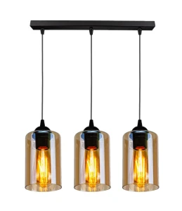 Lampa wisząca czarny/brązowy 3xE27 33-00545 - Candellux Lighting