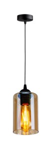 Lampa wisząca czarny/brązowy 1xE27 31-00569 - Candellux Lighting