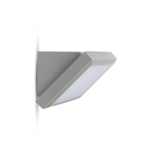 Kinkiet Zewnętrzny Oprawa Ścienna V-Tac 12W Led Ukośna Szara Ip65 Vt-8054 3000K 1250Lm