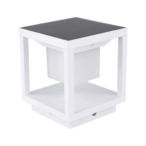 Słupek Ogrodowy Solarny V-TAC 2W LED 2-funkcje IP65 Biały VT-11022 3000K 90lm 3 Lata Gwarancji