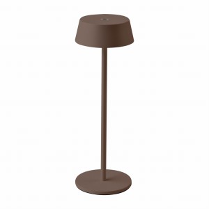 Lampka Restauracyjna Biurkowa Nocna V-TAC 2W LED Ładowalna Brązowa IP54 VT-7562 3000K 200lm