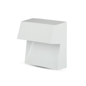 Kinkiet Zewnętrzny Oprawa Ścienna Elewacyjna 3W Led V-Tac Biała Kwadrat 230V Ip65 Vt-1172 3000K 300Lm