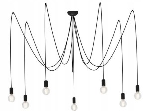 Lampa wisząca Spider czarny 7 pkt E27 - Nowodvorski