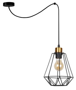 Lampa wisząca czarny + złoty 1xE27 31-06165 - Candellux Lighting
