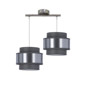 Abażur chrom, szary + srebrny 2xE27 32-18489 - Candellux Lighting