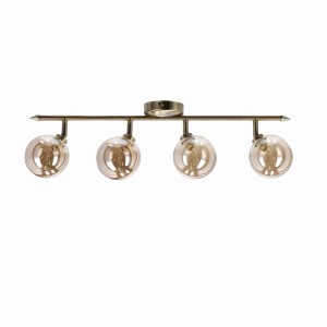 Lampa sufitowa patynowy, klosz bursztynowy 4xG9 94-16560 - Candellux Lighting