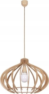 Lampa wisząca Ika D naturalne drewno 1 pkt E27 - Nowodvorski