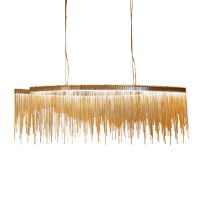 Fontanna SILVER Avenue podwójny żyrandol srebrne łańcuszki 100cm 11911